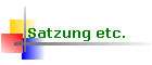 Satzung etc.